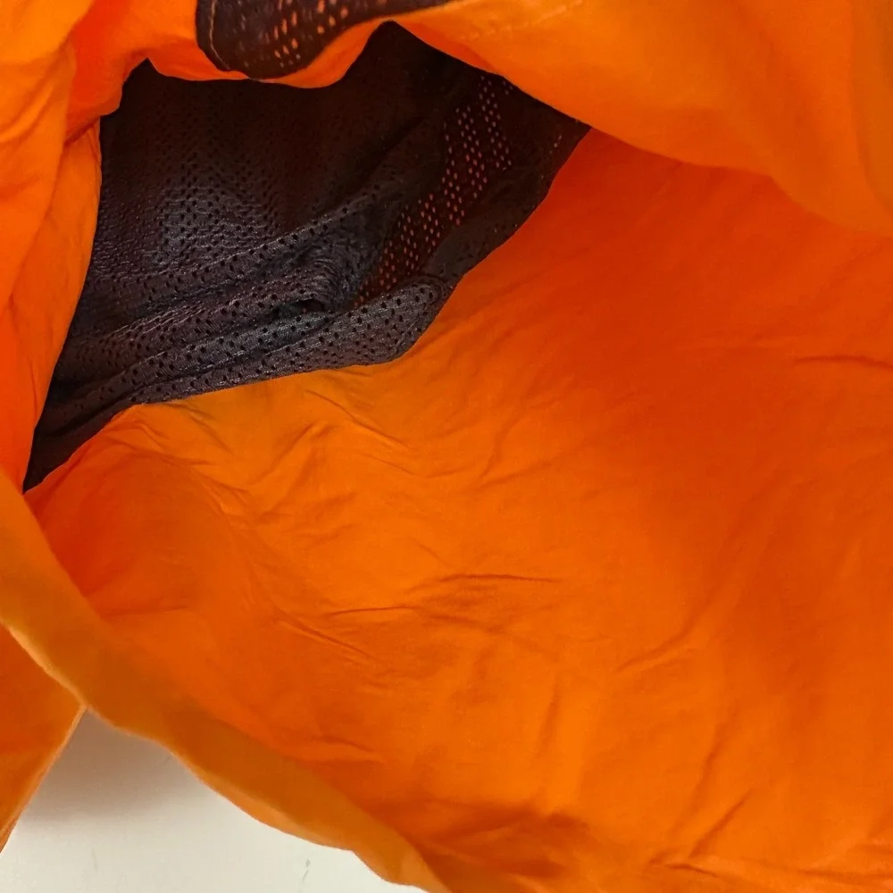Patagonia Baggies Shorts Vibrant Orange Logo Mesh Lined Drawstring Mens Small